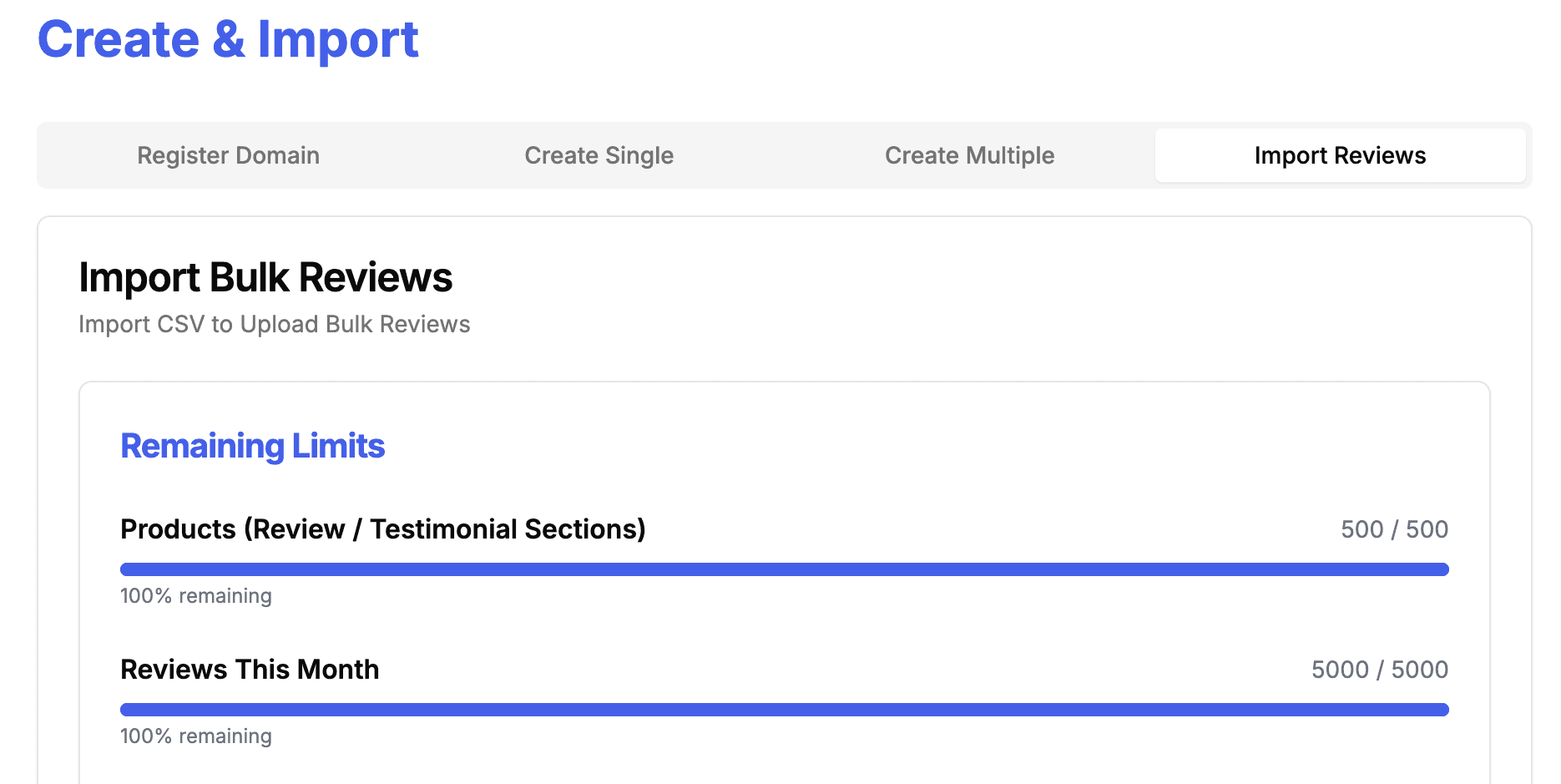 dashboard-import-reviews